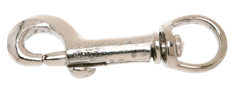 Campbell Nickel Plated Iron Bolt Snap, 60 lb Working Load, 2-15/16 in. Length