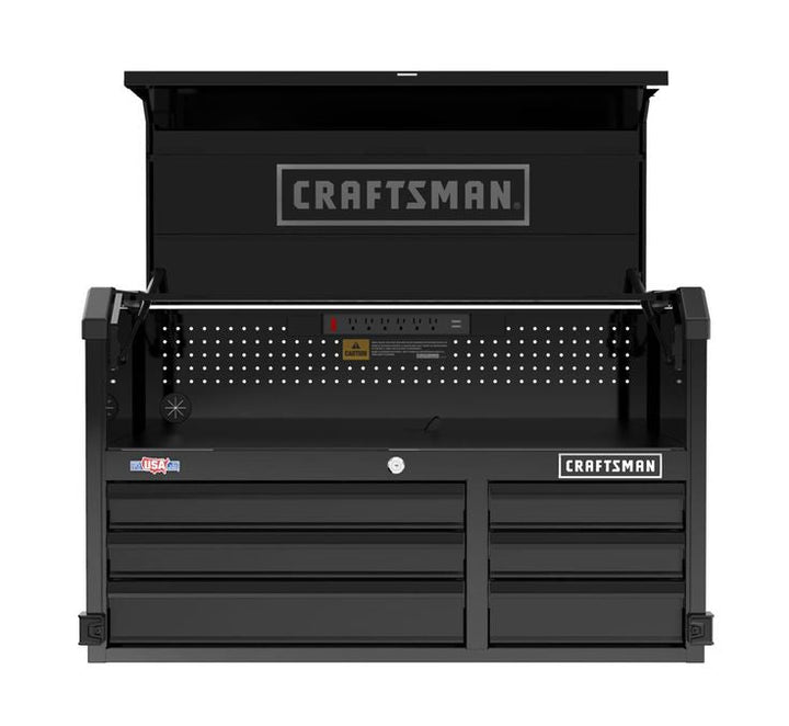 CRAFTSMAN Premium 2000 Series 40.5-in W x 24.5-in H 6-Drawer Steel Tool Chest (Black)