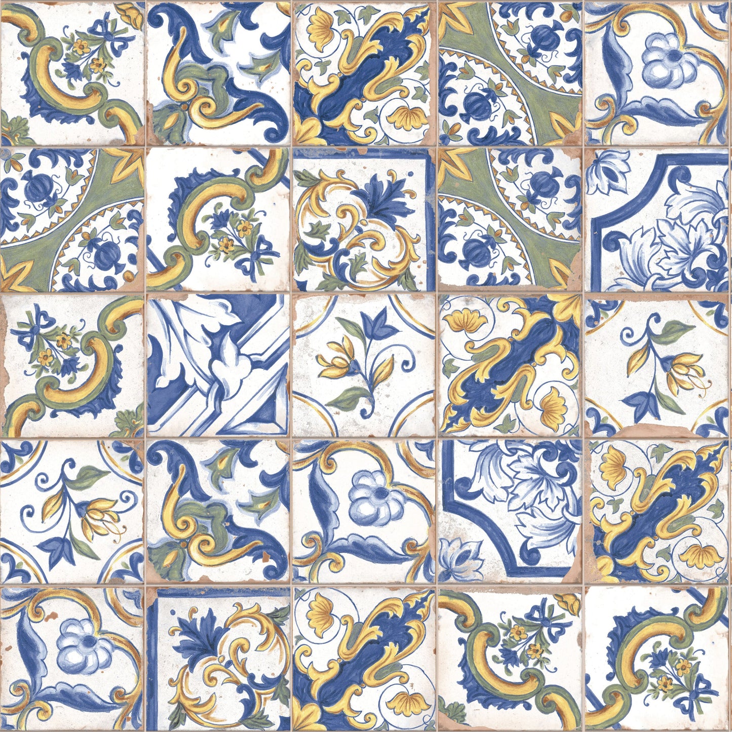 Affinity Tile Kings Campania Amalfi 13-in x 13-in Multi-finish Ceramic Patterned Floor and Wall Tile product image