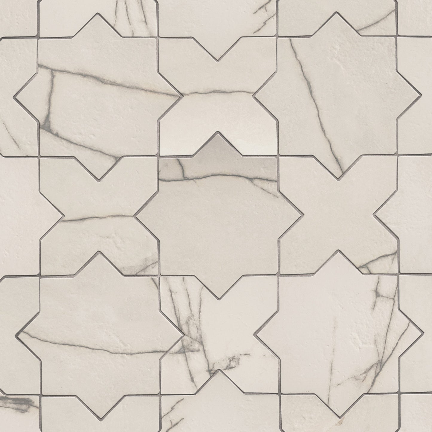 Affinity Tile Istanbul Star Day with Day Cross 6-in x 12-in Multi-finish Porcelain Marble look Multi-shaped Floor and Wall Tile product image