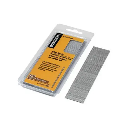 Stanley Bostitch 18 Ga x 1-3/16 in Coated Steel Brad Nails, 3000-Pack