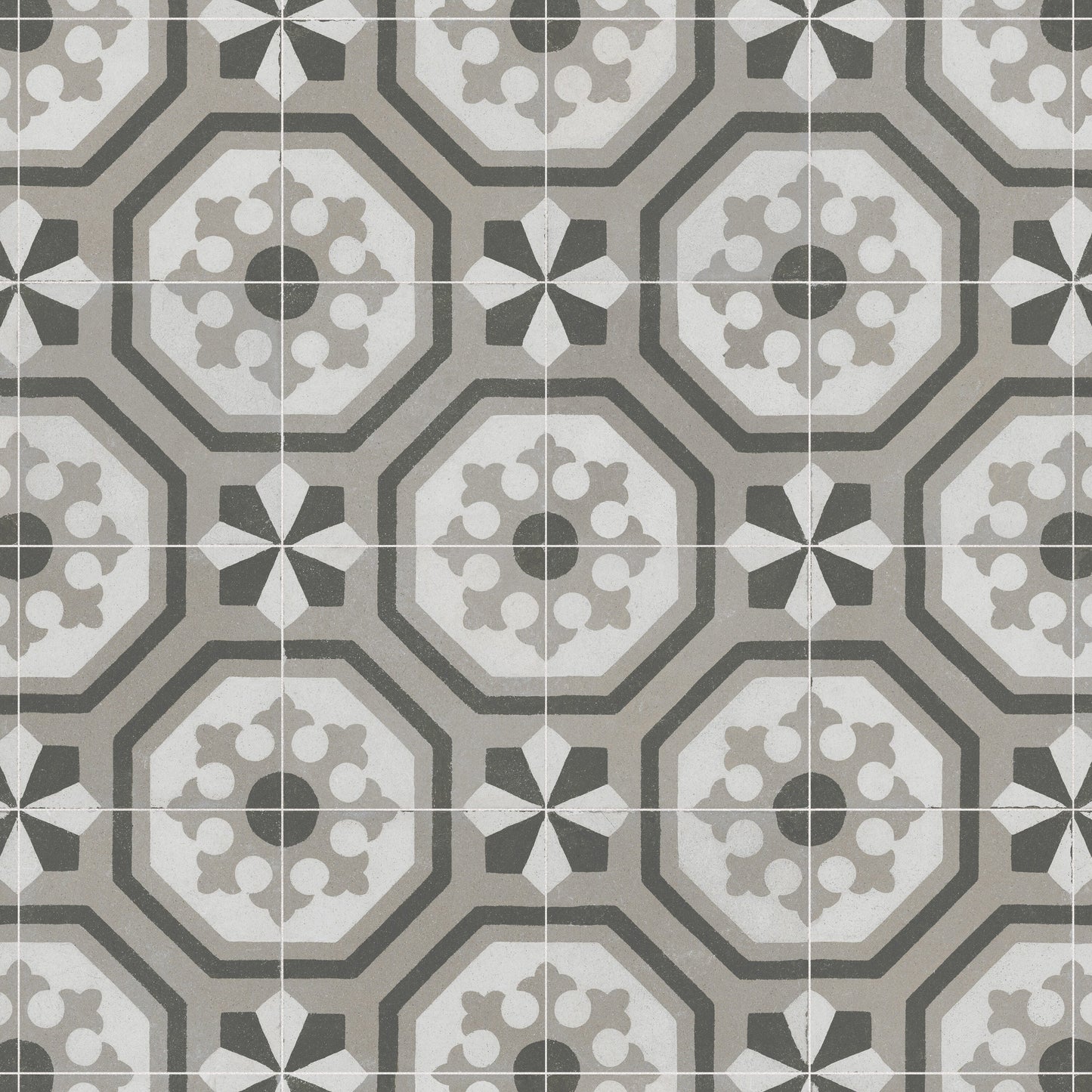 Affinity Tile Kings Paname Opera 18-in x 18-in Multi-finish Ceramic Encaustic Floor and Wall Tile product image