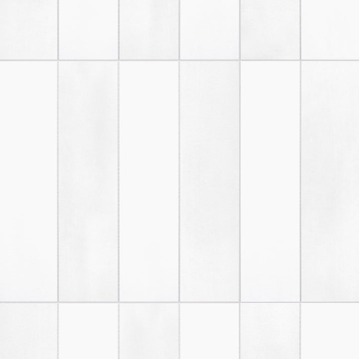 SUNWINGS White Mixed 9-in x 9-in Matte Composite Handcrafted look Peel and stick Mosaic Wall Tile product image