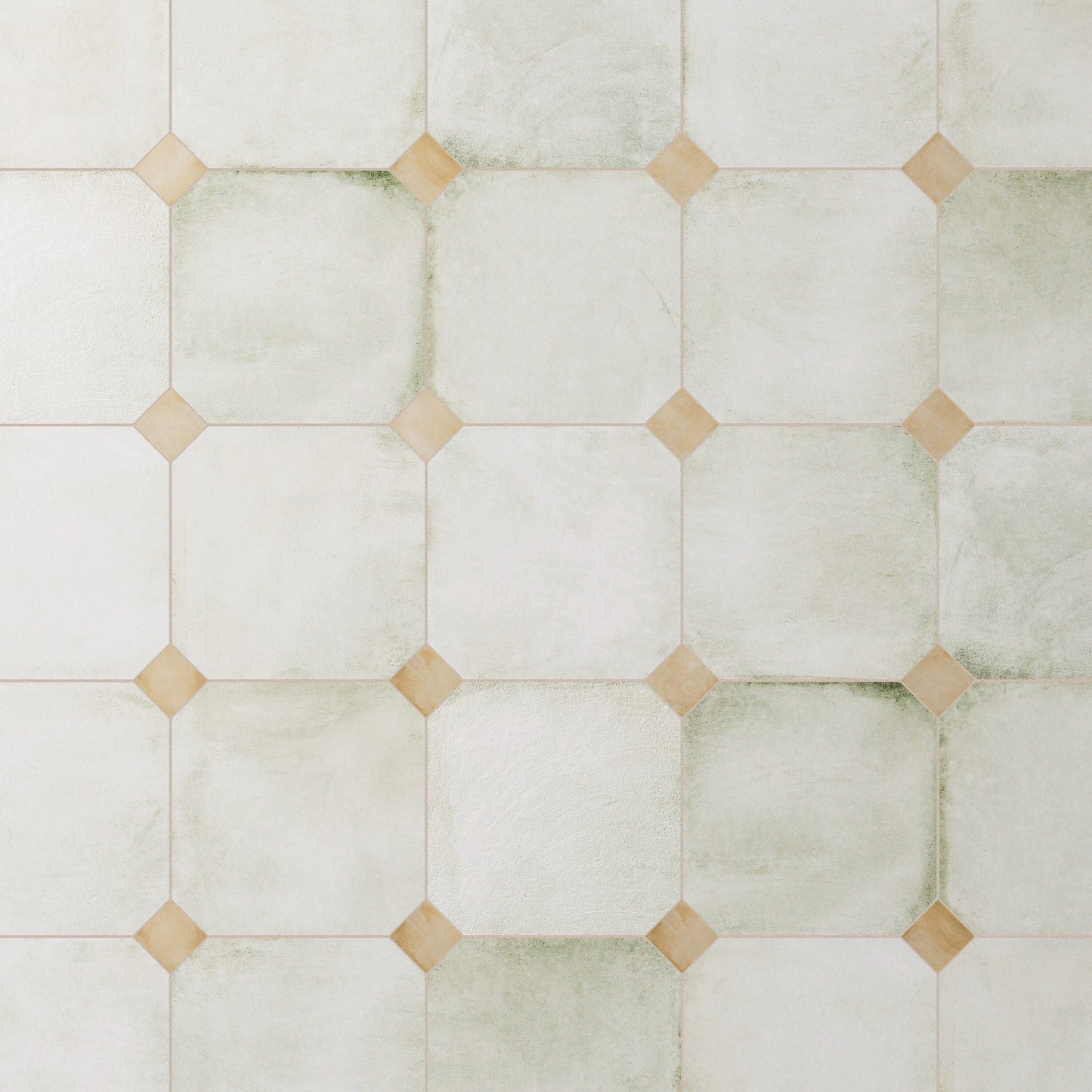 Affinity Tile Laverton Octagon Nieve with Taco Beige 8-in x 8-in Matte Porcelain Cement look Multi-shaped Floor and Wall Tile product image