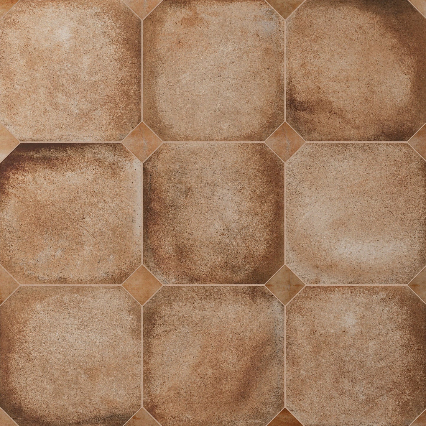 Affinity Tile Laverton Octagon Natural with Taco Natural 8-in x 8-in Matte Porcelain Cement look Multi-shaped Floor and Wall Tile product image