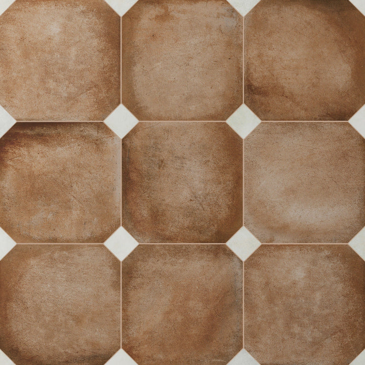 Affinity Tile Laverton Octagon Natural with Taco Nieve 8-in x 8-in Matte Porcelain Cement look Multi-shaped Floor and Wall Tile product image