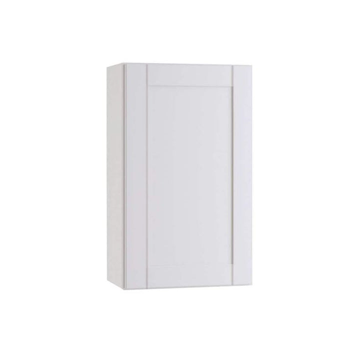 Home Decorators Collection Washington Vesper White Plywood Shaker Assembled Wall Kitchen Cabinet Soft Close Left 15 in W x 12 in D x 42 in H