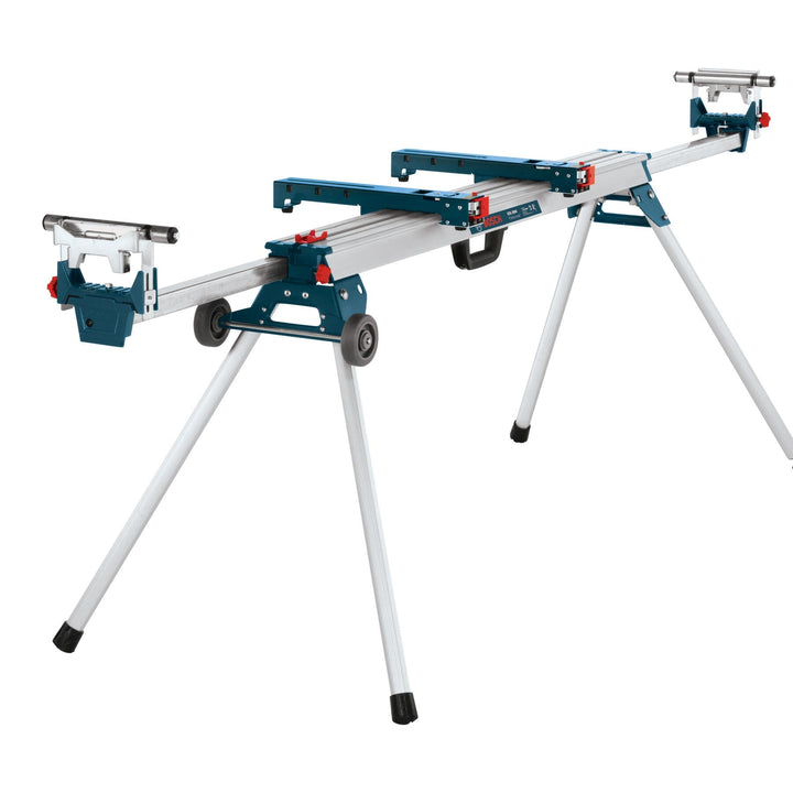 Bosch GTA3800 Aluminum Adjustable Miter Saw Stand with Wheels, 62 in L x 32.5 in H
