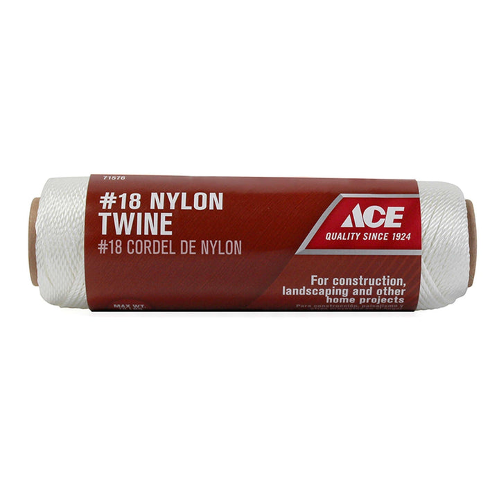 Ace #18 Nylon Twine, 260 ft., White