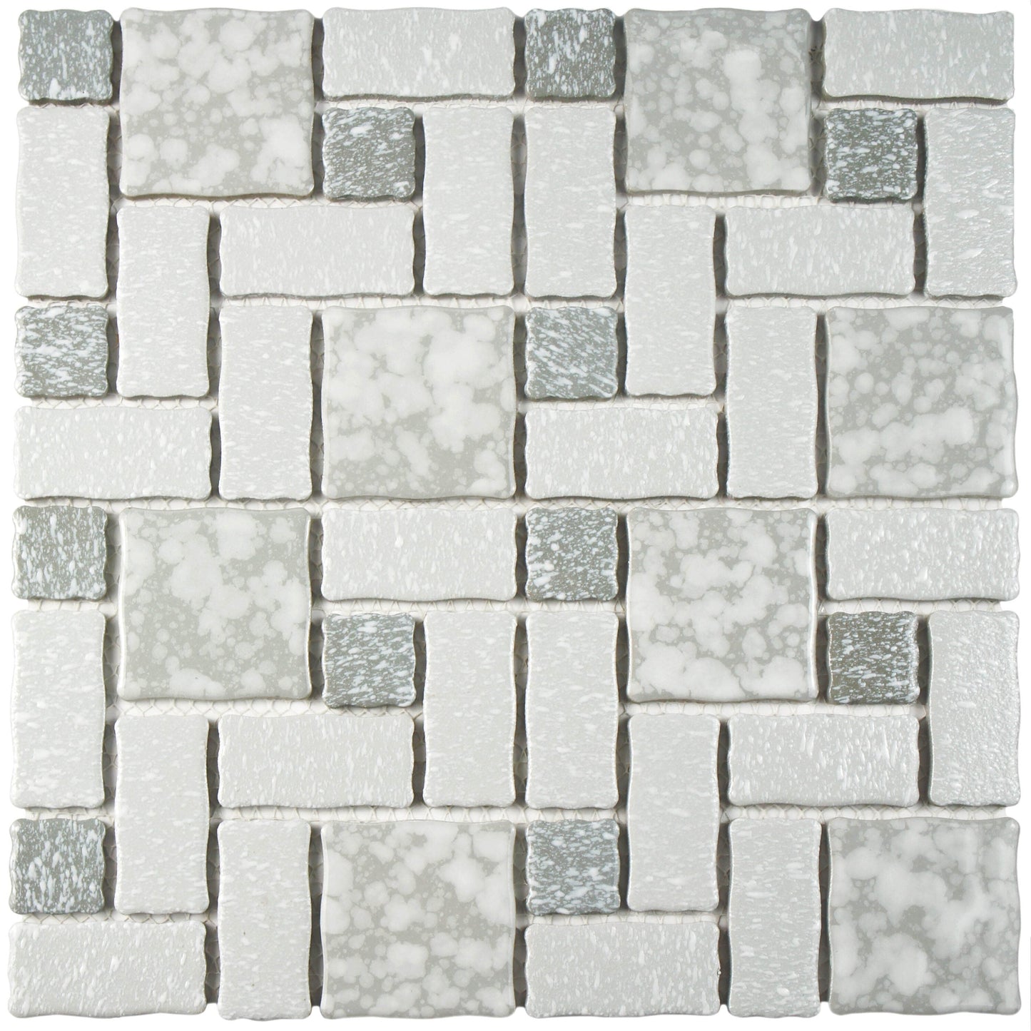 Affinity Tile Academy Grey 12-in x 12-in Multi-finish Porcelain Mosaic Floor and Wall Tile product image