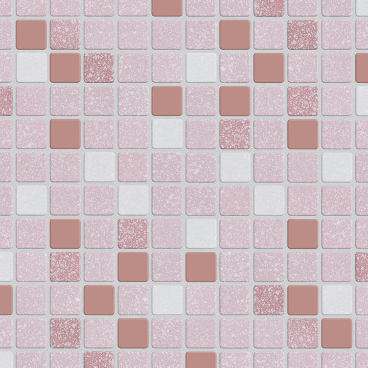 Affinity Tile Crystalline Square Pink 12-in x 12-in Multi-finish Porcelain Mosaic Floor and Wall Tile product image