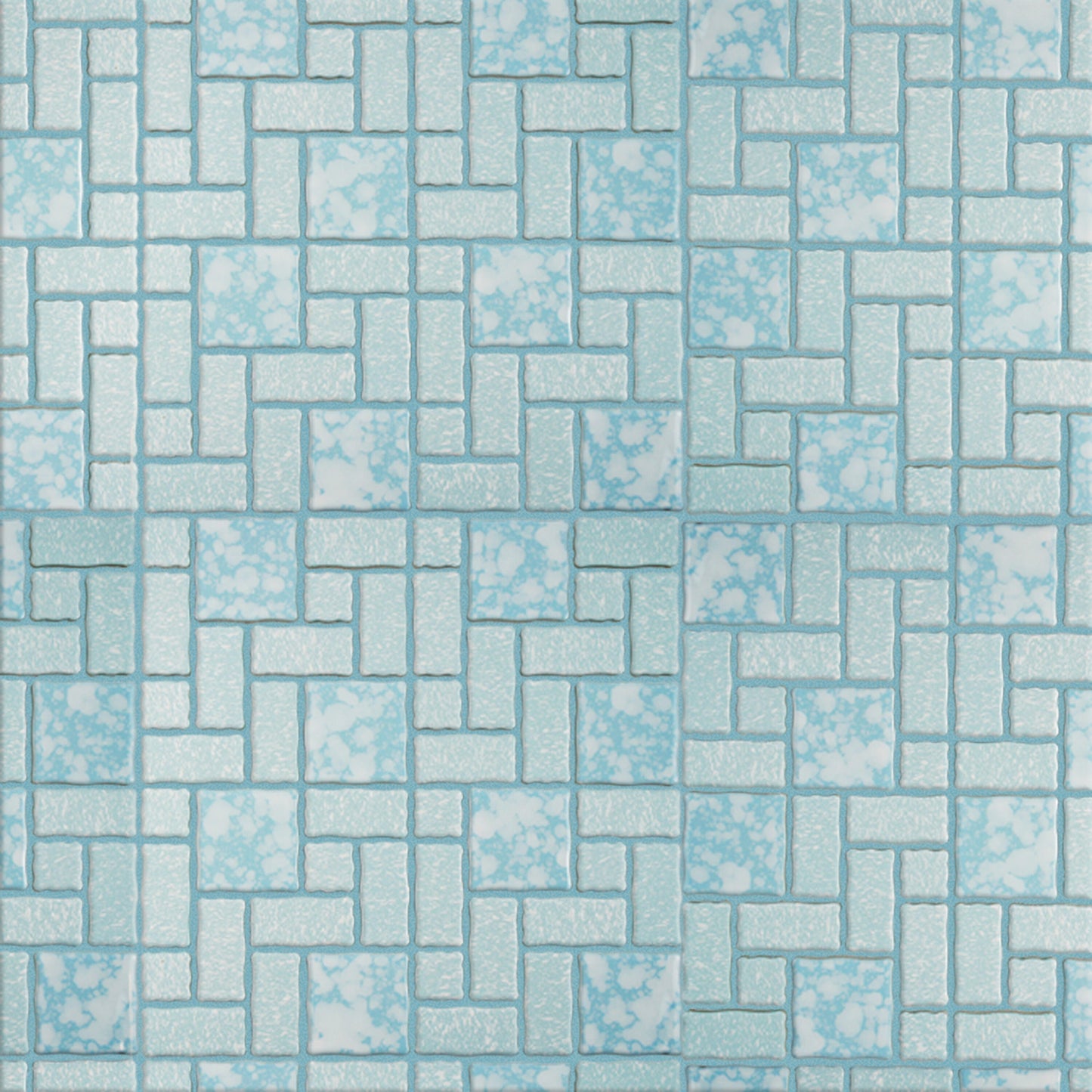 Affinity Tile Academy Blue 12-in x 12-in Multi-finish Porcelain Mosaic Floor and Wall Tile product image