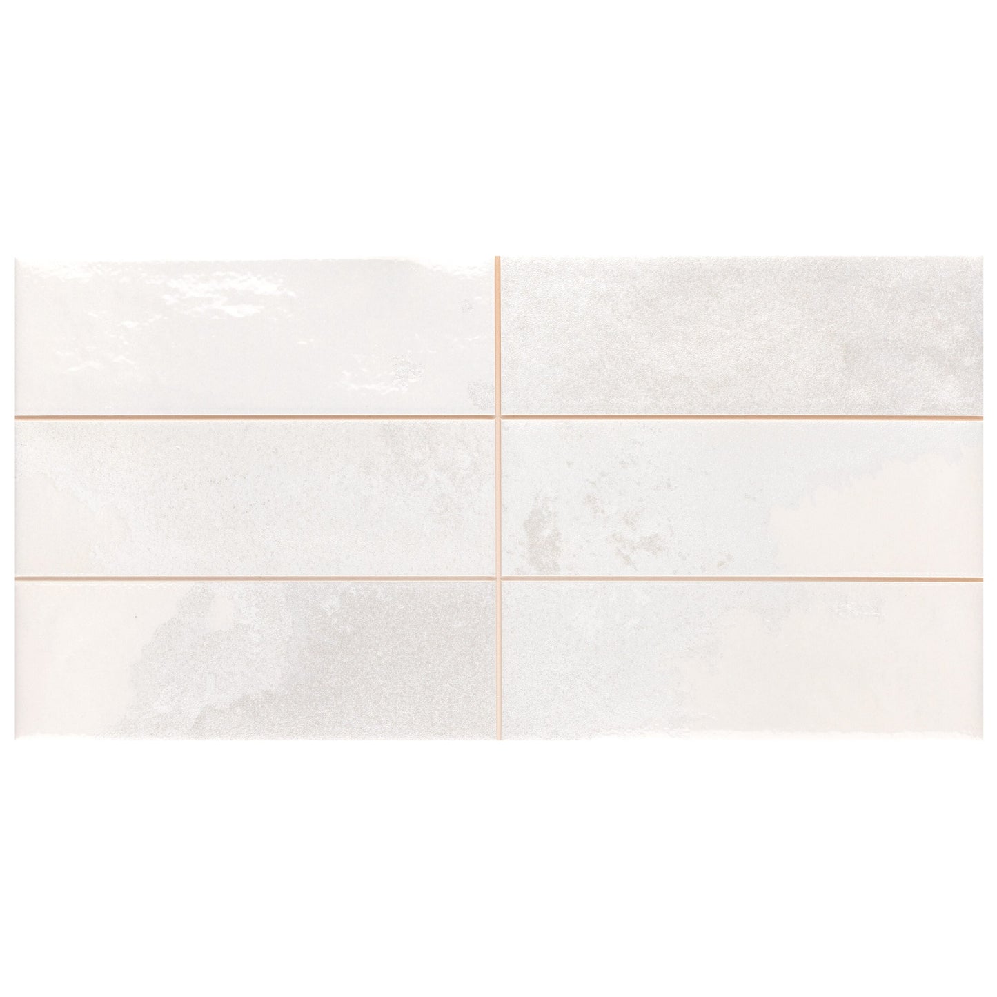 Affinity Tile Kings Luxe Tradition Brick White 8-in x 16-in Multi-finish Ceramic Wall Tile product image