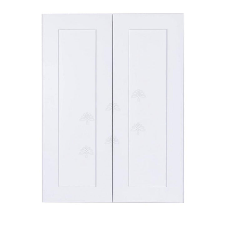 Lancaster Shaker Assembled 24x30x12 in. Wall Cabinet with 2 Doors 2-Shelves in White - Super Arbor