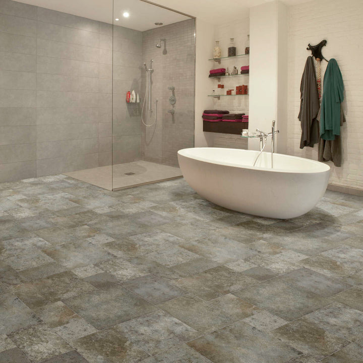 Congoleum Finger Lakes Trail 13-mil x 12-ft W Waterproof Cut-to-Length Vinyl Sheet Flooring