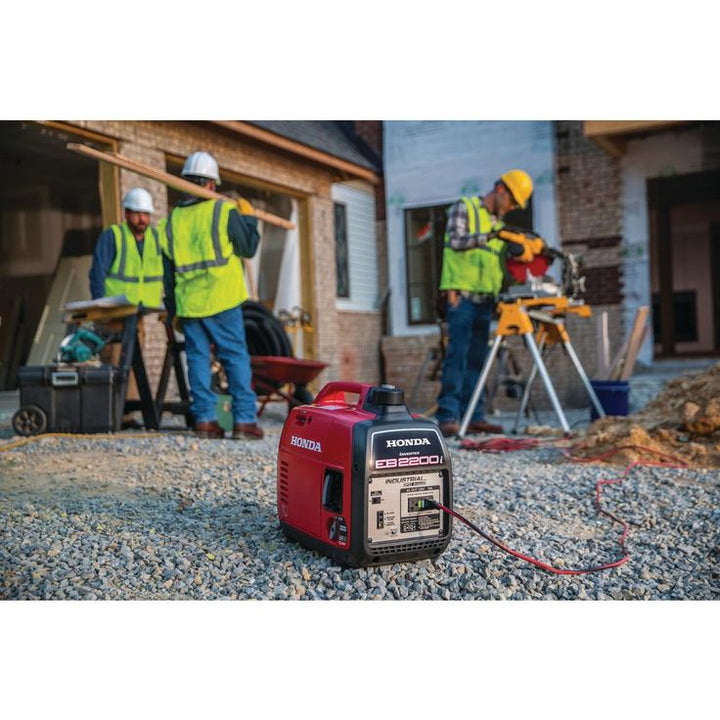 Honda 2,200-Watt Super Quiet Recoil Start Gasoline Powered Industrial Portable Inverter Generator with GFCI Protection