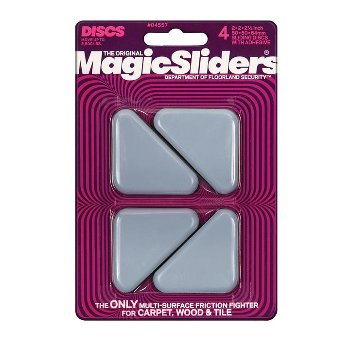 2-1/2 in. x 2 in. x 2 in. Triangle Magic Sliders (4-Pack) - Super Arbor