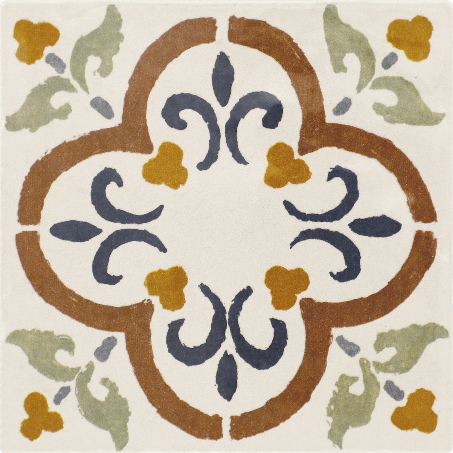 Daltile Handcrafted Artistry Havana Mix 4-in x 4-in Glossy Ceramic Handcrafted look Wall Tile product image