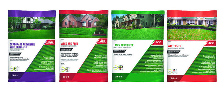 Ace 4 Step Annual Program Lawn Fertilizer for All Grasses, 15,000 sq ft Coverage