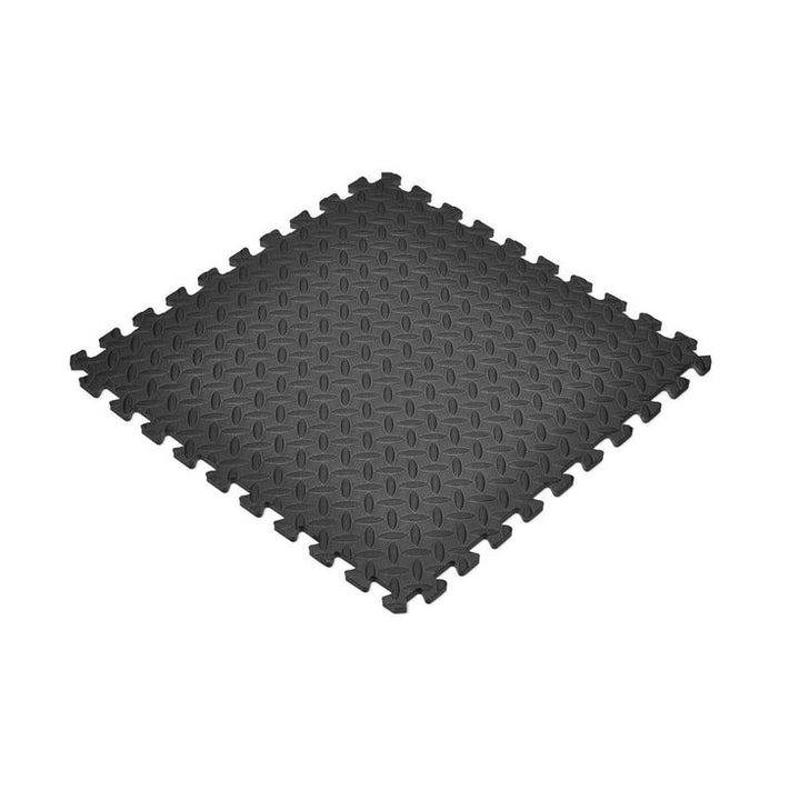 TrafficMaster Black 24 in. x 24 in. Foam Interlocking Gym Flooring (24 sq. ft.) (6-Pack)