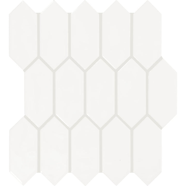Daltile Mythology Santorini 11-in x 12-in Glossy Ceramic Handcrafted look Mosaic Wall Tile product image