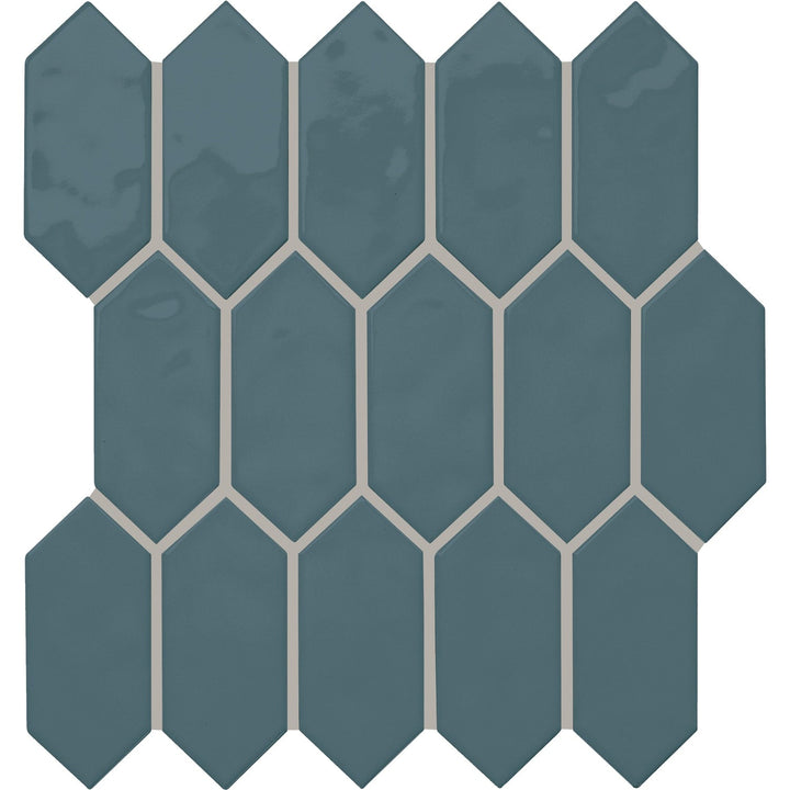 Daltile Mythology Aura 11-in x 12-in Glossy Ceramic Handcrafted look Mosaic Wall Tile product image