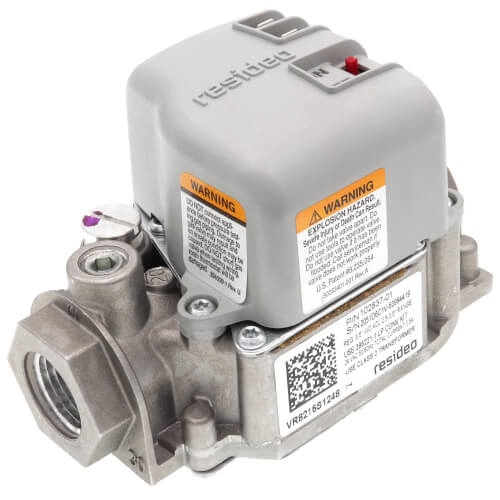 Lennox 73W17 gas valve - front view (Product Type: Gas Valve; Voltage: 24V)
