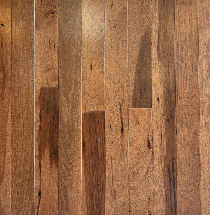 allen + roth Hickory Saddle Character hardwood flooring — primary plank view
