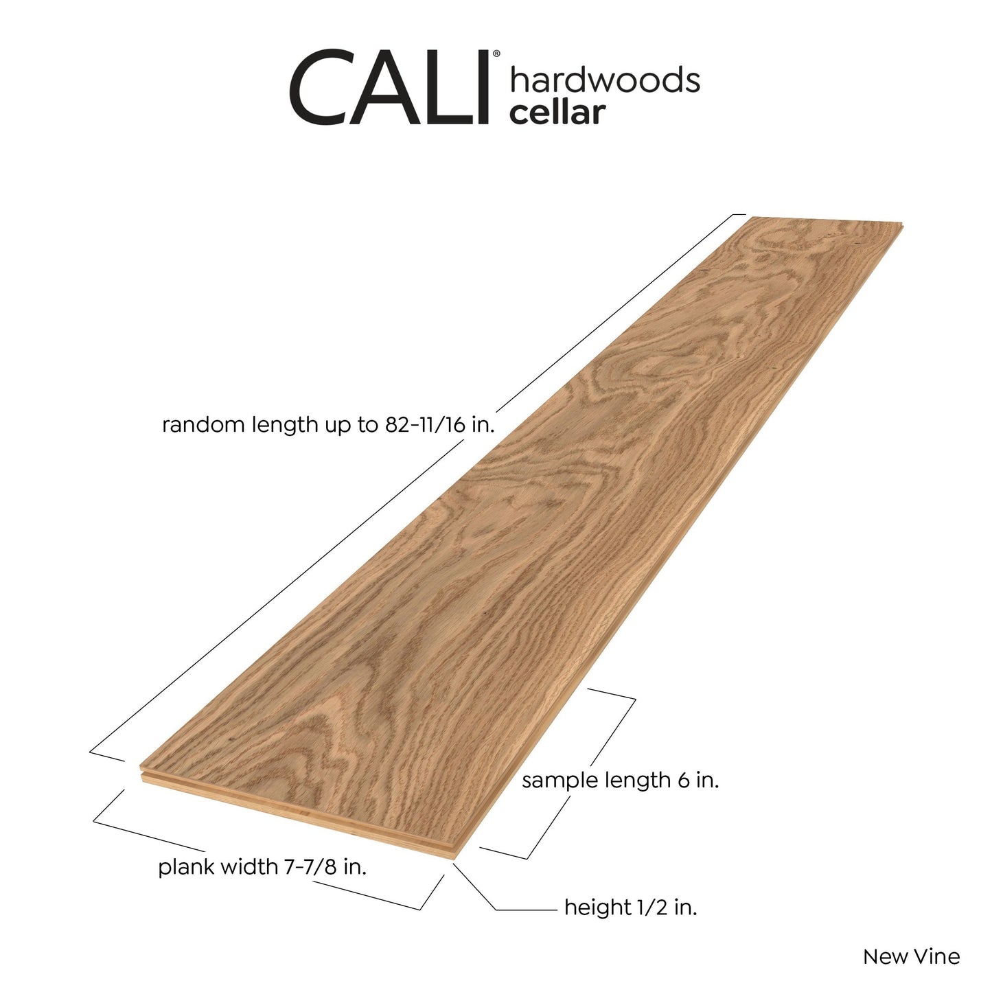 CALI European white oak New Vine hardwood flooring — detail view