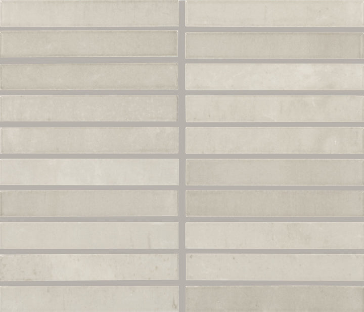 Daltile Miramo Pearl 10-in x 12-in Glossy Ceramic Handcrafted look Mosaic Wall Tile product image
