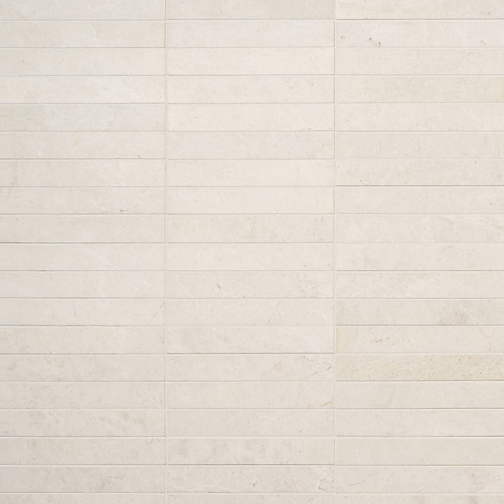 Artmore Tile Vanilla Warm White 12-in x 12-in Honed Natural stone Marble Marble look Mosaic Floor and Wall Tile product image