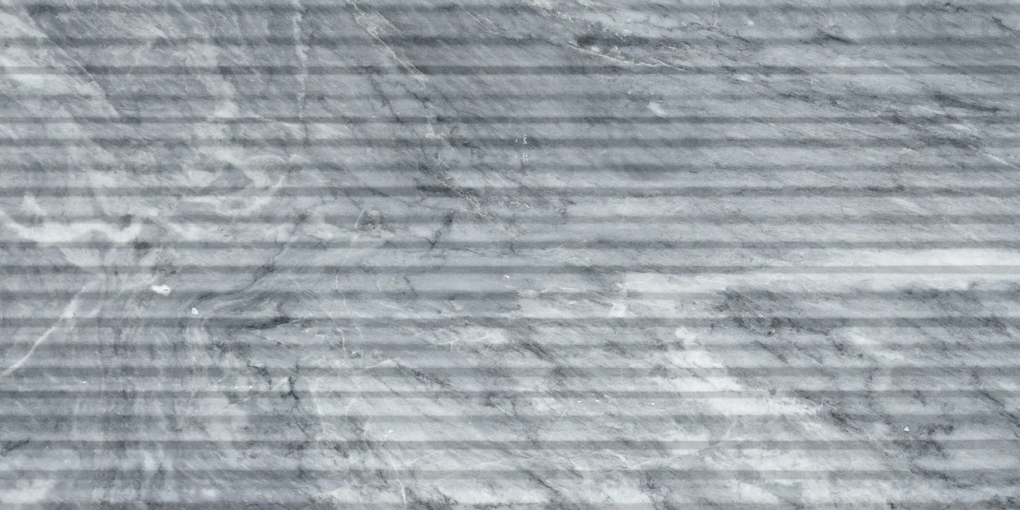 Satori Aqua Intenso Curva 12-in x 24-in Honed Natural stone Marble Fluted Floor and Wall Tile product image