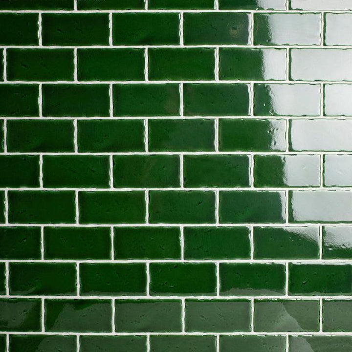 Merola Tile Novecento Verdin 2-1/2 in. x 5-1/8 in. Ceramic Subway Wall Tile (6.16 sq. ft. / case)