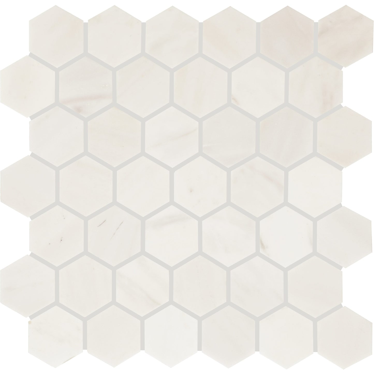 Daltile Eclessia Marble Pacifica 12-in x 12-in Honed Natural stone Marble Marble look Hexagon Mosaic Floor and Wall Tile product image