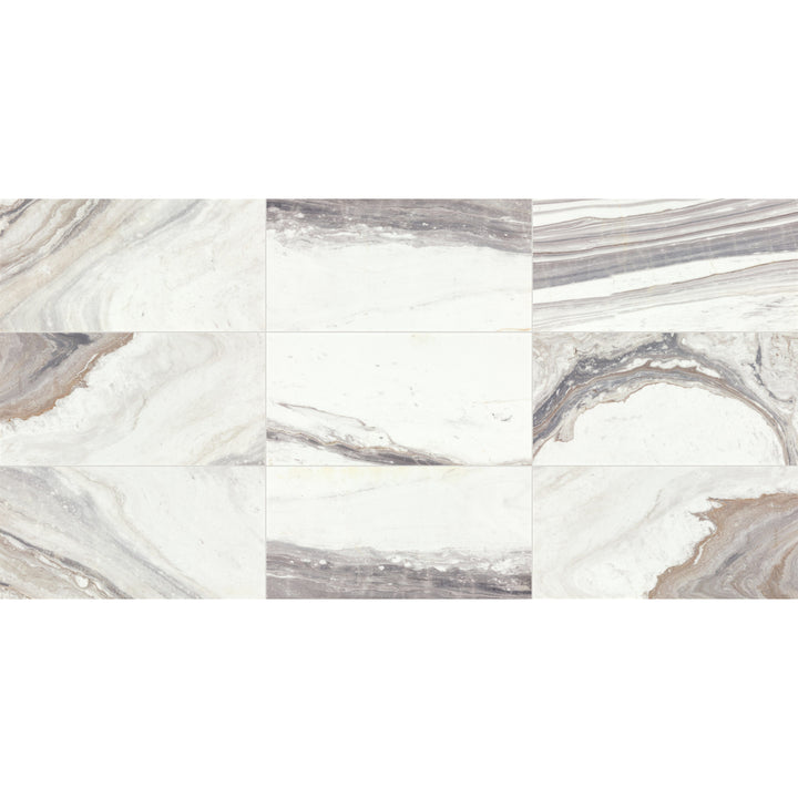 Daltile Eclessia Marble Volakas 12-in x 24-in Honed Natural stone Marble Marble look Floor and Wall Tile product image