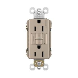 Legrand radiant Nickel 15-Amp Decorator Tamper Resistant GFCI Residential/Commercial Outlet - Hardwarestore Delivery