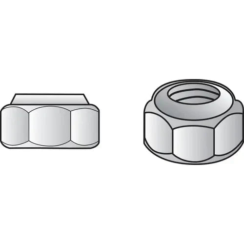 Hillman 7/16 in. Zinc-Plated Steel SAE Nylon Lock Nut, 50-Pack