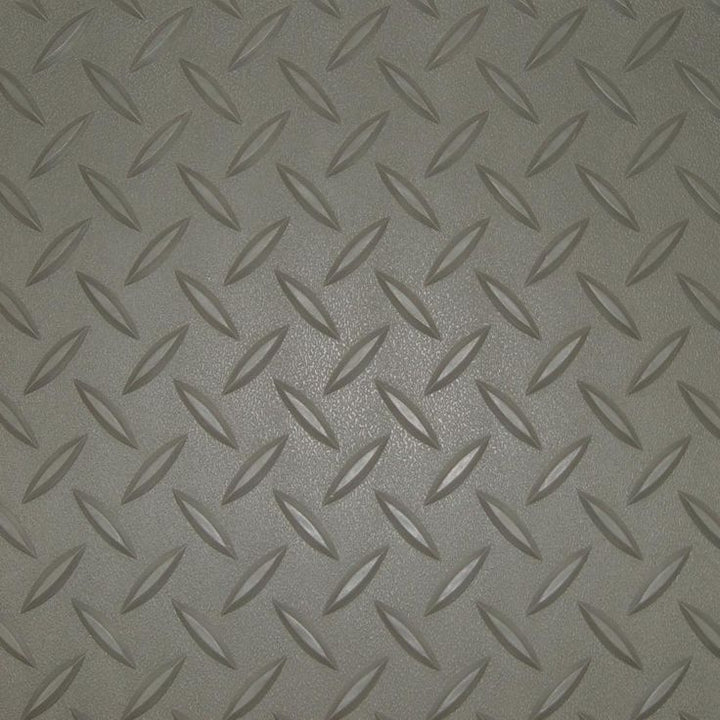 Diamond Deck 7.5 ft. x 10 ft. Pewter Textured PVC Floor Mat