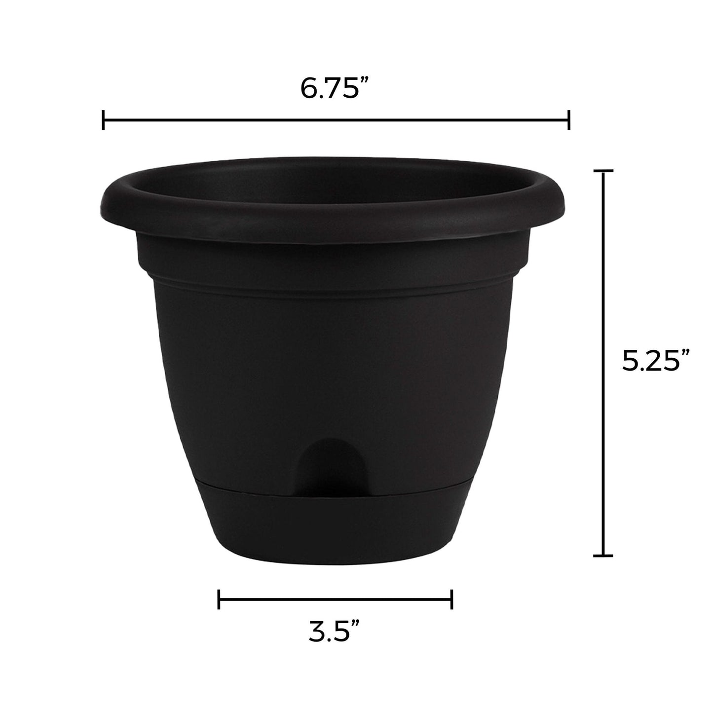 Bloem Freesia Planter w/ Saucer 12" Classic Blue