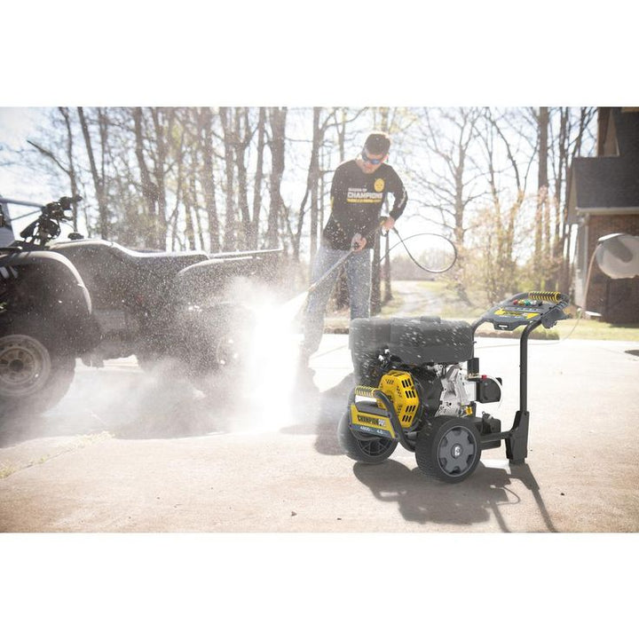CHAMPION POWER EQUIPMENT 4200 PSI 4.0 GPM Commercial Duty Low Profile Gas Cold Water Pressure Washer