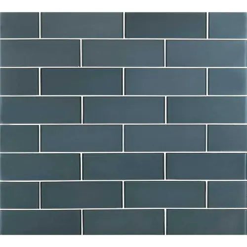MSI Haiku Sapphire 9 in. x 3 in. x 8 mm Matte Glass Wall Tile ( 3.8 sq. ft. / case )