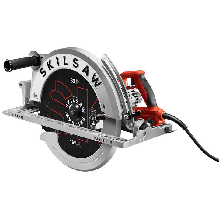 16-5/16 in. 15 Amp Corded Electric Magnesium Worm Drive Circular Saw with 32-Tooth Carbide Blade - Super Arbor