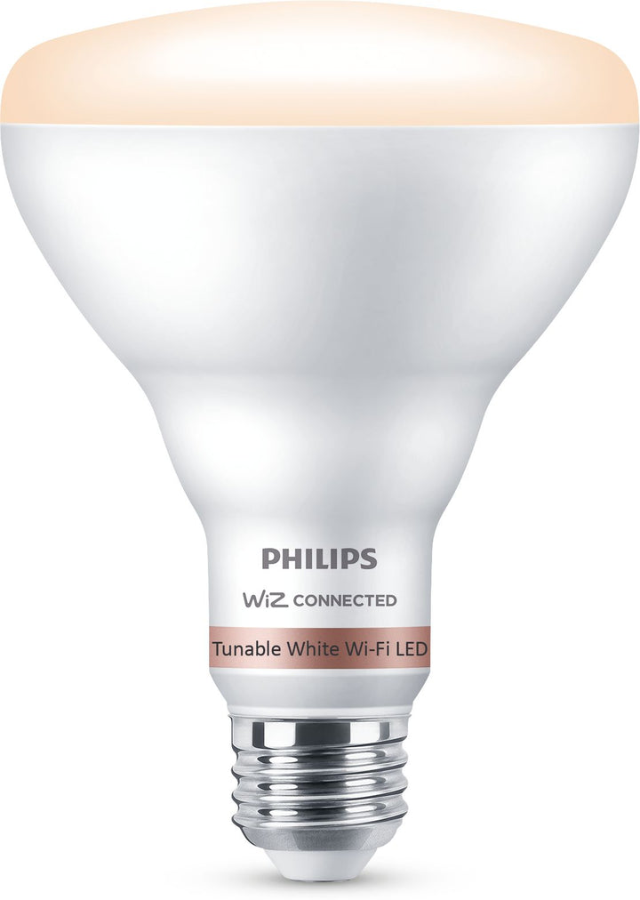 Philips Daylight BR30 LED 65W Equivalent Dimmable Smart Wi‑Fi WiZ Connected Light Bulb, Tunable White, E26 Base