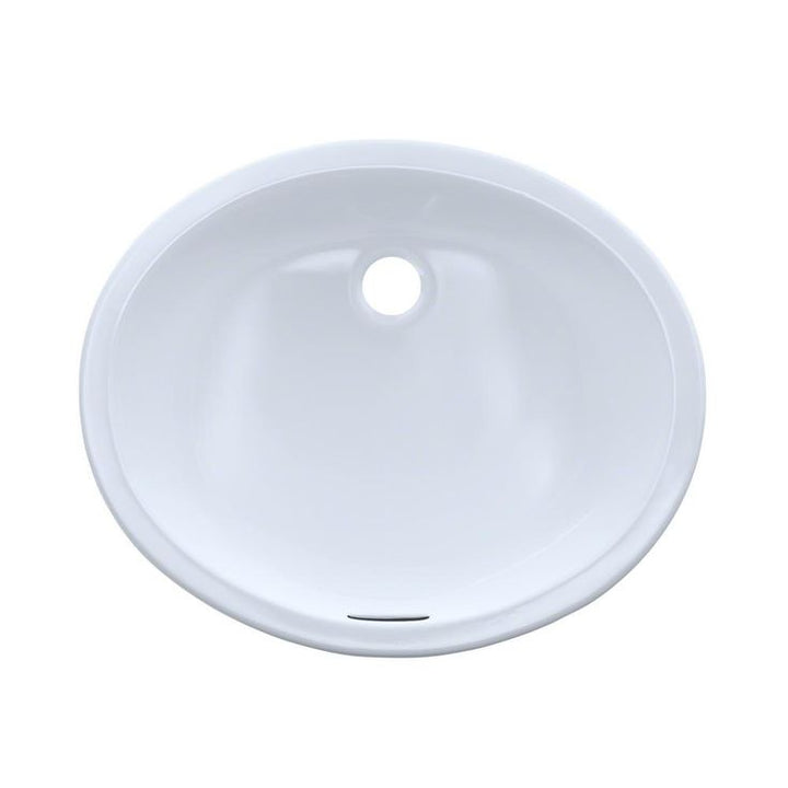TOTO Rendezvous 17 in. Undermount Bathroom Sink with CeFiONtect in Cotton White
