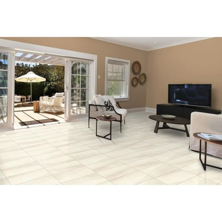 Emser ACCESS 8-Pack Route 12-in x 24-in Glazed Porcelain Stone Look Tile