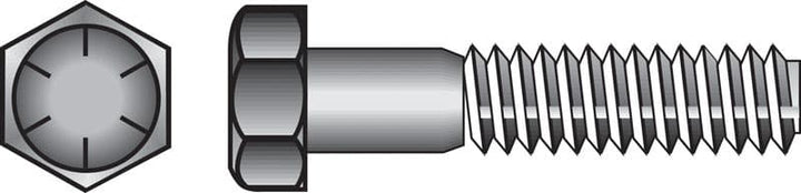 Hillman 1/2 in. Diameter x 3-1/2 in. Length Heat-Treated Steel Hex Head Cap Screw, Grade 8, 25-Pack