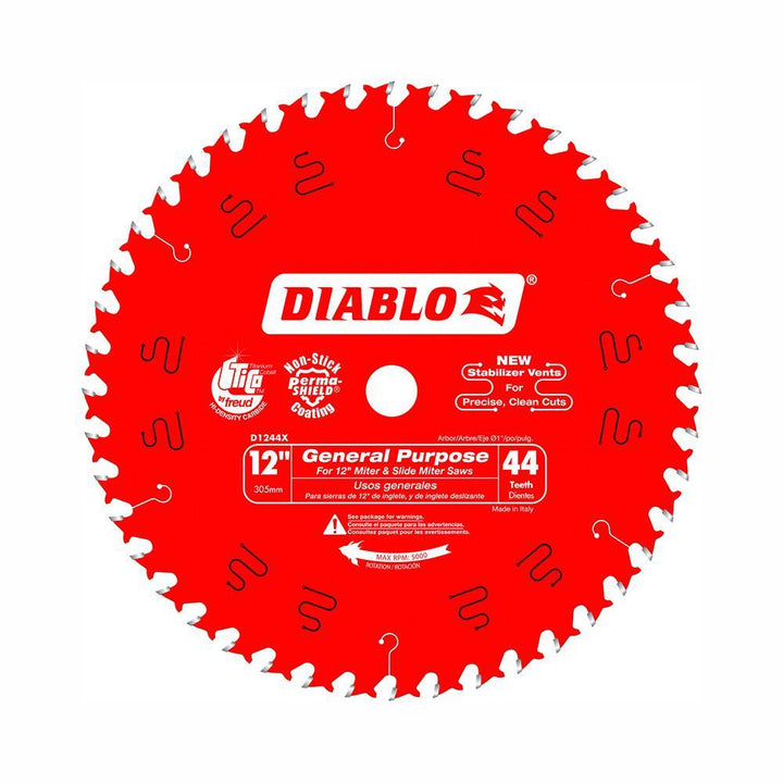 12 in. x 44-Teeth General Purpose Saw Blade - Super Arbor