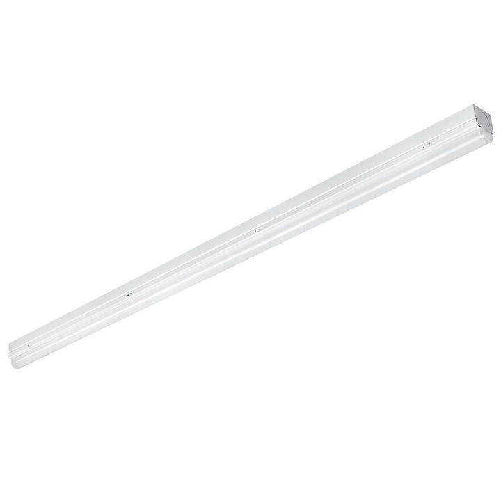 4 ft. 125-Watt Equivalent Integrated LED Warm White (3000K) Linear Single Strip White Flush Mount Light Fixture - Super Arbor