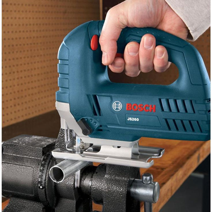 6 Amp Corded Variable Speed Top-Handle Jig Saw Kit with Assorted Blades and Carrying Case