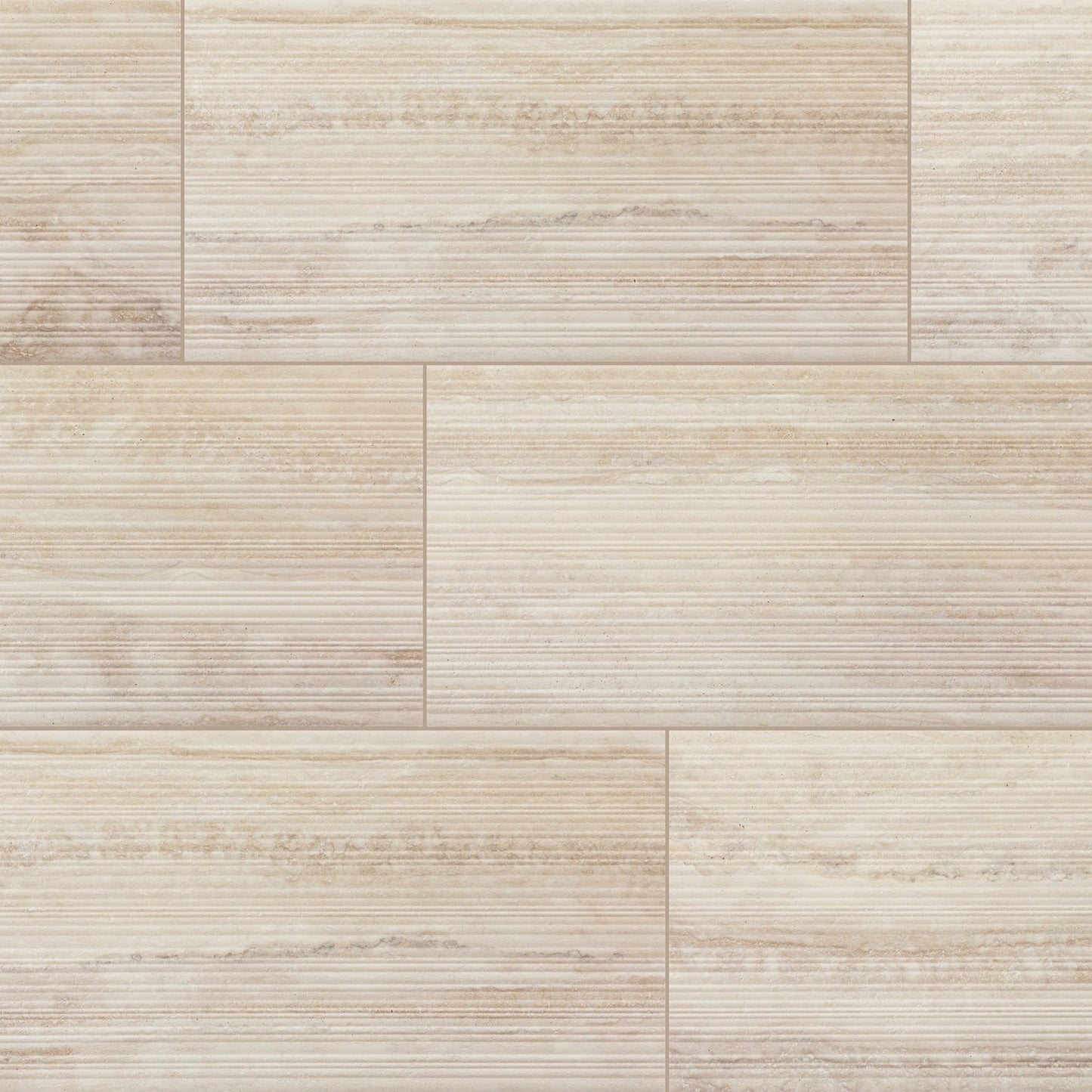 Daltile Calligo Almond 12-in x 24-in Matte Ceramic Fluted Wall Tile product image